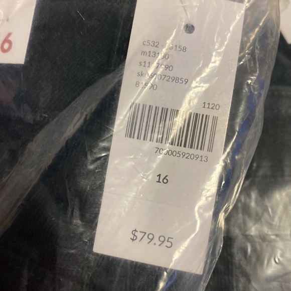 Lane Bryant Signature Fit Black Corduroy Skinny Pant - Picture 4 of 4